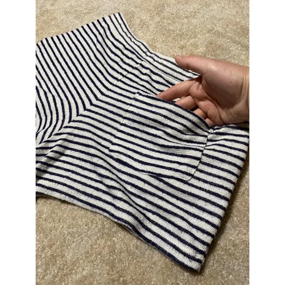 Aerie lounge shorts navy blue stripes S - Picture 3 of 10